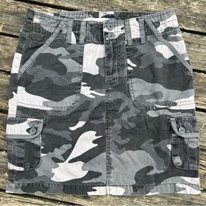 Camo Cargo Mini Skirt